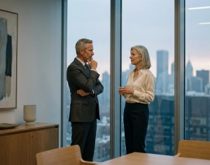 Editorial partnerships at CXOBoardroom Senior executives in a thoughtful discussion representing editorial partnerships at CXOBoardroom